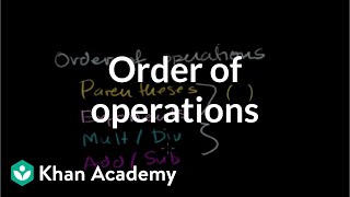 Introduction to order of operations  Arithmetic properties  PreAlgebra  Khan Academy [upl. by Oralle970]