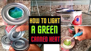 EASY way to light a Biodegradable Gel Chafing Fuel CANNED HEAT [upl. by Oicnoel]