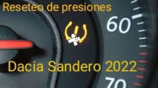 Reseteo Neumáticos Dacia Sandero 2022 [upl. by Liuka]