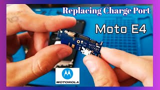 New Video Replacing Charge Port Motorola E4 [upl. by Llamaj231]