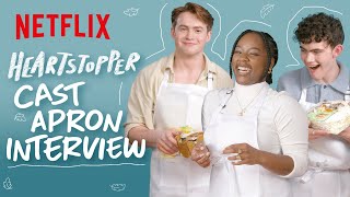 The Heartstopper Cast Try Cake Decorating  Netflix [upl. by Flavio]