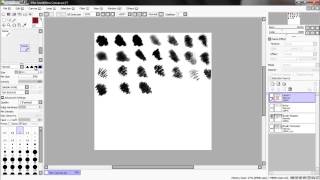 Create a Brush Tutorial  Paint Tool Sai [upl. by Yentroc]