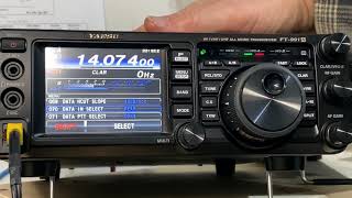 HowTo setup your Yaesu FT991A for the FT8 data mode and WSJTX [upl. by Ydniw]