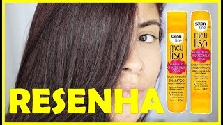 RESENHA SALON LINE MEU LISO AMIDO DE MILHO SHAMPOO E CONDICIONADOR [upl. by Ecirtaeb]