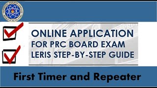 How to apply for Board Examination in the PRC for First Timer and Repeaters [upl. by Donoghue]