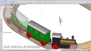 Solid Edge Tutorial Animierte Bewegung auf einer Rundstrecke [upl. by Mollie]