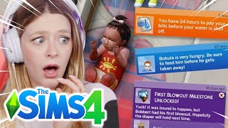 I Left The Sims Unpaused with 6 INFANTS on ALL NIGHT this is what happened [upl. by Urian]