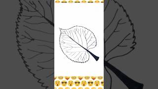 How to draw a Leaf Step by Step  Leaf Drawing Lesson youtubeshorts shorts [upl. by Assenay]