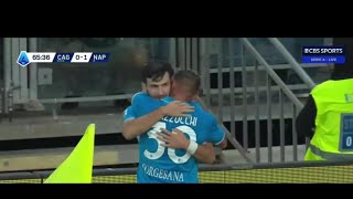 Khvicha Kvaratskhelia goal vs Cagliari  😱😱😱 [upl. by Hayotal]