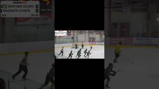 Okotoks Oilers vs Magrath Chiefs game winning goal 12 from 16 and 4 [upl. by Aehsila]