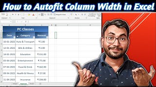 How to Autofit Column Width in Excel  Excel Autofit Formula [upl. by Uolymme135]