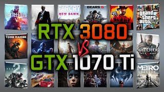 RTX 3080 vs GTX 1070 Ti Benchmark – 65 Tests [upl. by Alicsirp]