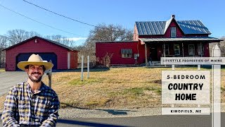 Riverfront Farmhouse for Sale  Maine Real Estate [upl. by Inoj]