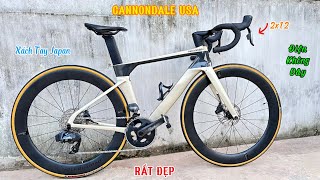 Xe Đạp Đua Full Carbon Cannondale USA Group Sram Foce 2x12 Xách Tay Nhật Bản [upl. by Annahpos557]