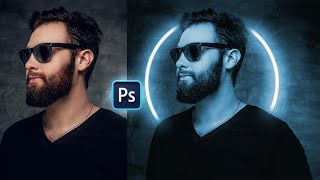 Neon Light Effect photoshop Tutorial [upl. by Poucher816]