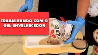 Lukscolor  Trabalhando com o gel envelhecedor [upl. by Kasey435]