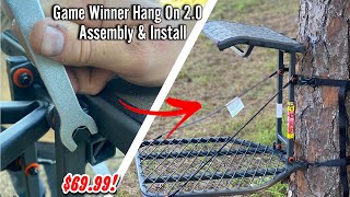 How to assemble amp hang Game Winner Hang On 20 Treestand  Cheapest Tree Stand on the Market [upl. by Beffrey547]