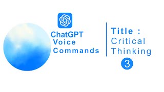 Critical Thinking Insights with ChatGPT Part 3  ThinkingSkills MindsetMatters [upl. by Sacrod912]