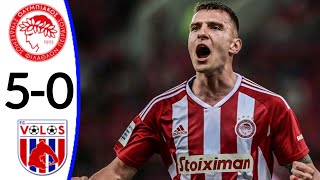 Olympiacos vs NFC Volos 50  All Goals and Extended Highlights [upl. by Airamanna]