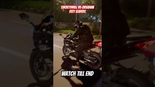 Turbothrill v5 obsidian feet sliders in action turbothrill motovlog shortsviral bmwg310rr fire [upl. by Tallbott]