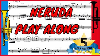 Neruda  Trumpet Concerto I Allegro Backing track Play along Accompaniment PDF Scores [upl. by Sullecram285]