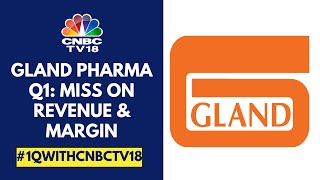 Gland Pharma Reports Weak Q1FY25 Revenue Down 16 Margin Lowest Since Q4FY23  CNBC TV18 [upl. by Morie]