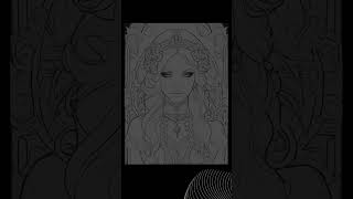 Gothic Glamour Colouring Book coloringbook coloringpages coloring gothic glamour [upl. by Gwennie]