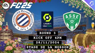 FC25  Ligue 1 R3  Montpellier vs Saint Etienne  GIA Football [upl. by Bui578]