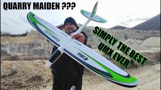 EFlite UMX Conscendo glider BNF Basic with AS3X and SAFE QUARRY THEATRE MAIDEN [upl. by Irv]