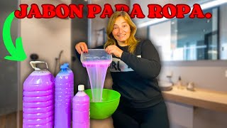 🧼JABON LIQUIDO PARA ROPA CASERO ✨ ¡Mejor que el Comprado [upl. by Eniac736]