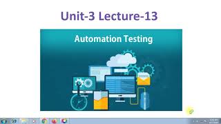 Unit3 Lecture13 WinRunner Example [upl. by Raine]