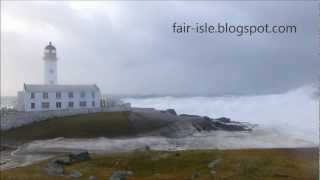 Biggest Waves in the world today wash out South Lighthouse  Fair Isle Shetland [upl. by Elisabeth]