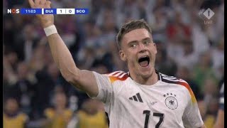 Germany wins Denmark 20 to qualify for Quarterfinals of Euro 2024 euro2024 uefaeuro2024 germany [upl. by Harrus]