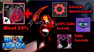 Maxed Life Leech  Sanguine Art Bounty Hunting│Blox fruits│IMeSPh [upl. by Ylliw455]