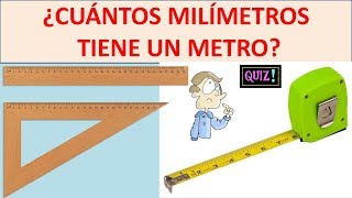 cuantos milimetros tiene un metro [upl. by Einiar]