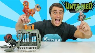 Fingerlings Untamed T Rex Dinosaurs  Jailbreak Playset  Toy Review  Konas2002 [upl. by Ipoillak473]