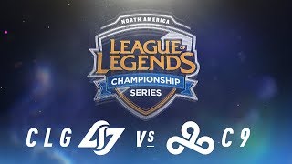 CLG vs C9  Week 1 Day 1  NA LCS Spring Split  Counter Logic Gaming vs Cloud9 2018 [upl. by Ly]