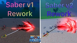 Blox fruits l Saber v1 và Saber v2 rework sẽ như thế nào Update 20 blox fruits [upl. by Haldis]