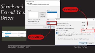 Windows Disk Management Shrinking and Extending Drives Made Easy [upl. by Chen]