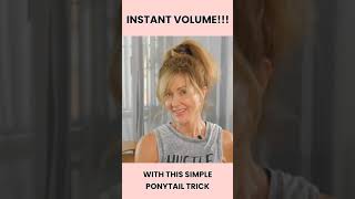 Try This Volumizing Ponytail Trick shorts [upl. by Acinoev]