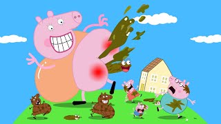 Peppas Fat Mummy Stop the game quotWho can hold back laughter the bestquot Peppa Pig Funny Animation [upl. by Lexie]