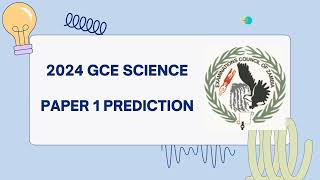 2024 GCE SCIENCE PAPER 1 PREDICTION [upl. by Adlen205]