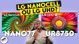 Comparativo TV LG 2023 Nanocell NANO77 VS UHD UR8750  O que muda [upl. by Meuse]