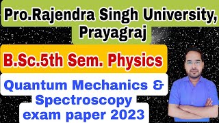 Physics exam analysis of BSc5th SemPrayagraj Universityby Navneet Gautam [upl. by Eilyah]