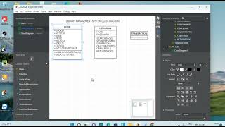 Library management system class diagram [upl. by Merc]