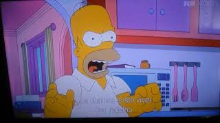 The Simpsons  Homer Simpson Strangles Bart Simpson At The Kitchen Funny Scene On Fox Comedy Channel [upl. by Benco]