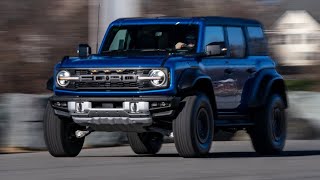 2022 Ford Bronco Raptor in Velocity Blue Driving Undercarriage and Action Shots [upl. by Triley]