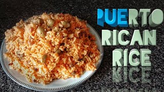 How To Cook Puerto Rican Rice Arroz con Gandules [upl. by Champaigne]