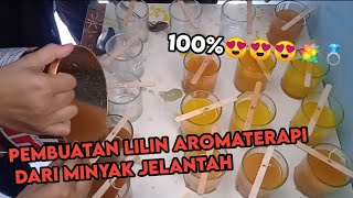 PROJEK PEMBUATAN LILIN AROMATERAPI DARI MINYAK JELANTAH KELOMPOK 3 X1 SMA PGRI LENGKONG [upl. by Elinore]