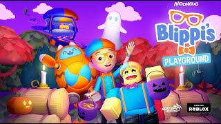 Blippis Playground Sneak Peek Brand New Roblox Game for Halloween [upl. by Nylrebma]